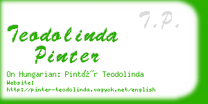 teodolinda pinter business card